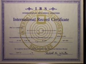World Record Certificate.
